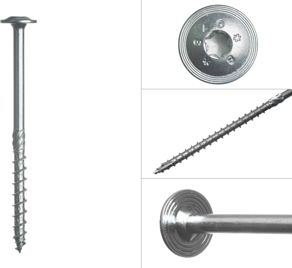 Tellerkopfschrauben verzinkt Torx 8 x 120 mm - Schachtel 50 Stück