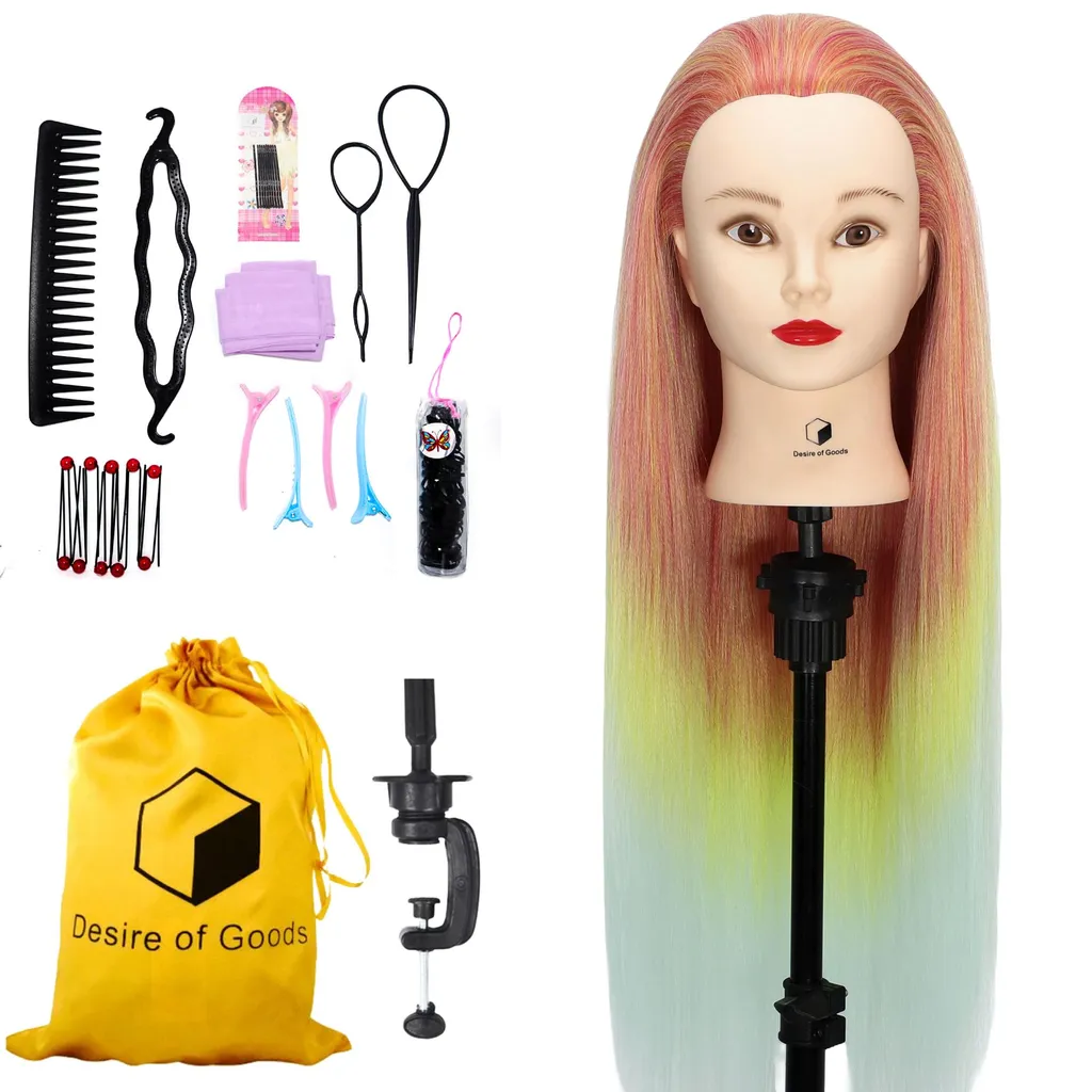 Kappop Testa Parrucchiere 70 cm Goldfish: Styling Professionale con Kit - 1