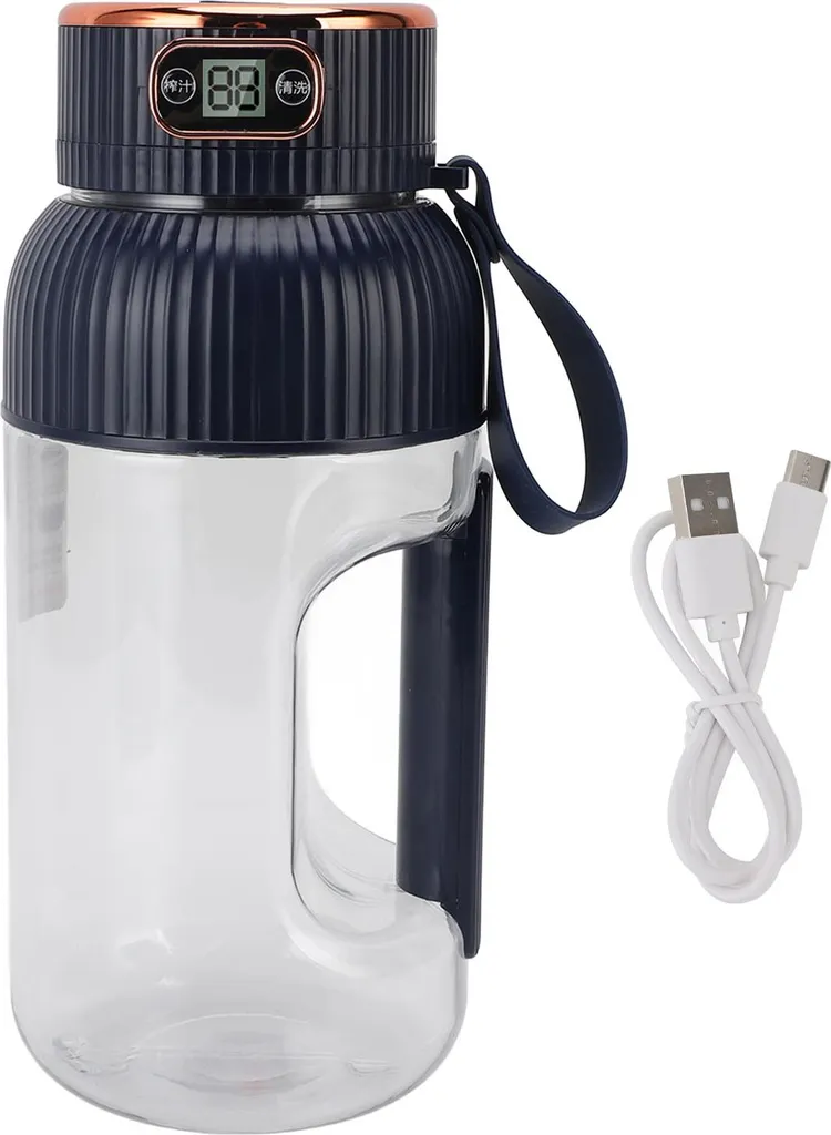 Centrifugeuse portable 150W de 1200ml, mini mixeur bleu haute puissance