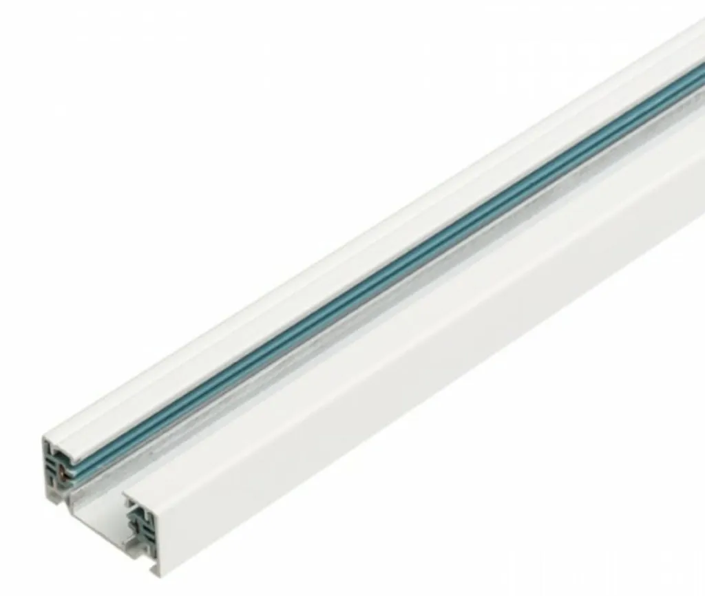Rail 1F Rendl Design 1m Blanc à Rayures, Tension 230V, Modèle R12254