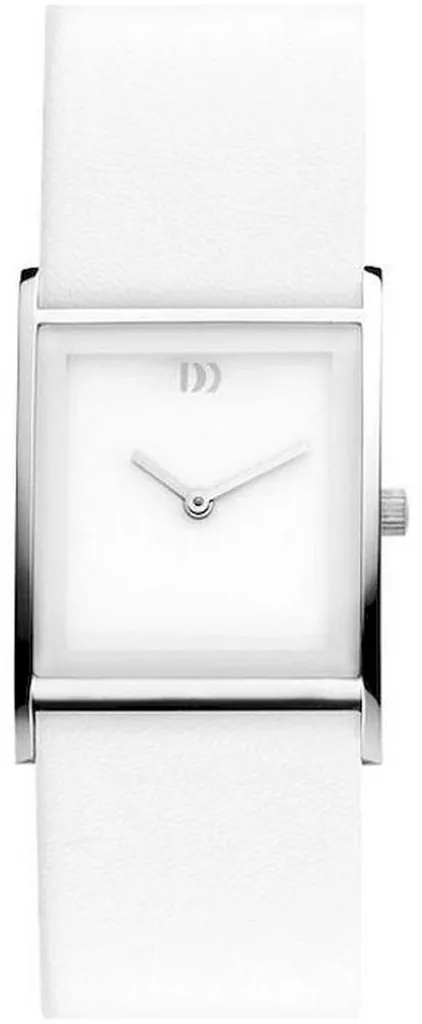 Montre pour femme Design danois 3324438 avec bracelet cuir noir chic