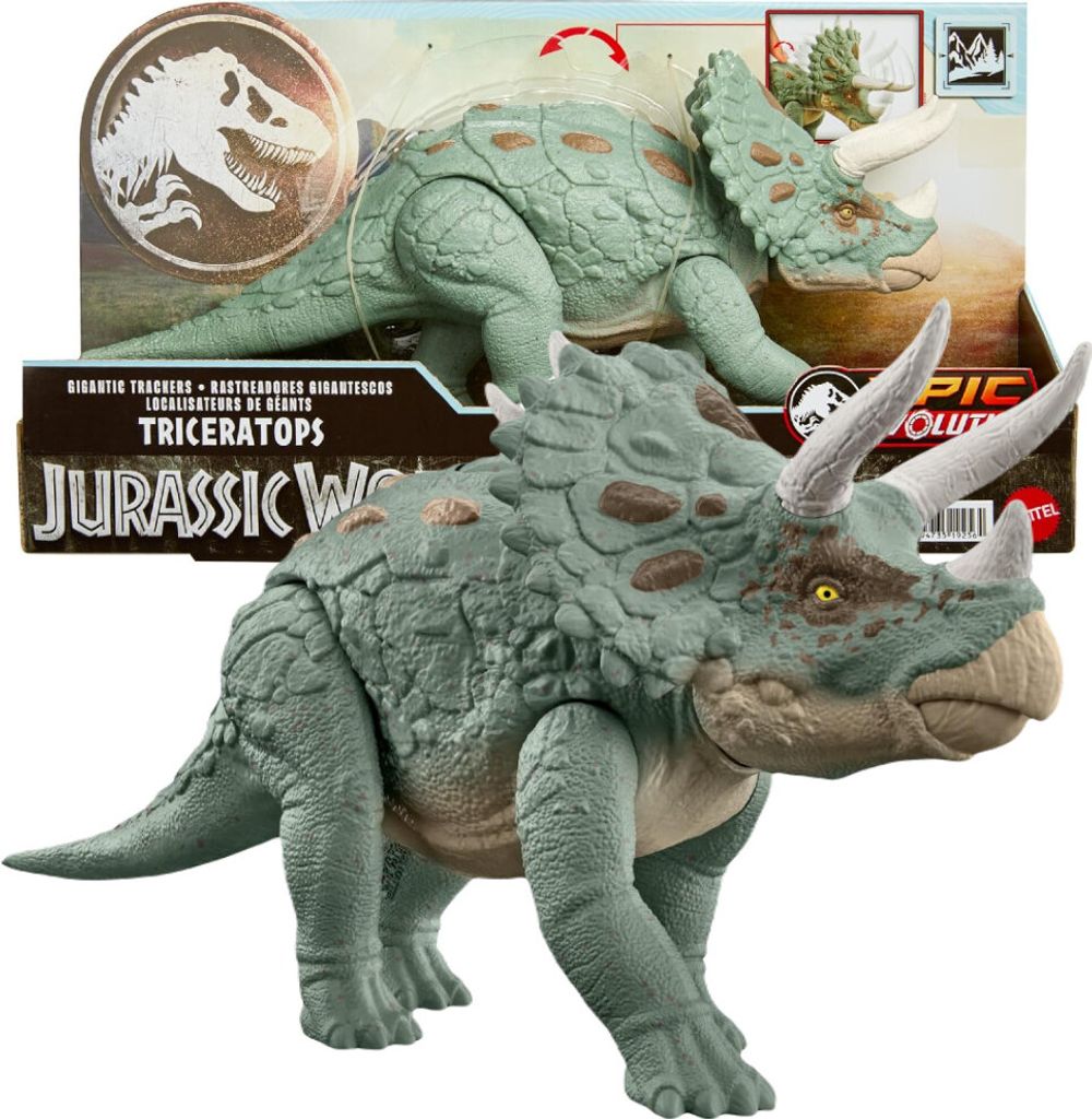 Toob Plastoy Dinosaurier Figur Triceratops – 20,3 Cm Lang, Naturgetreu Grün-braun, Für Sammler Ab 3 Jahren