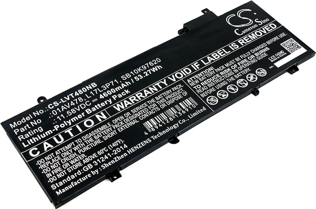 Batterie de rechange pour PC Portable Lenovo ThinkPad T480s TECHTEK