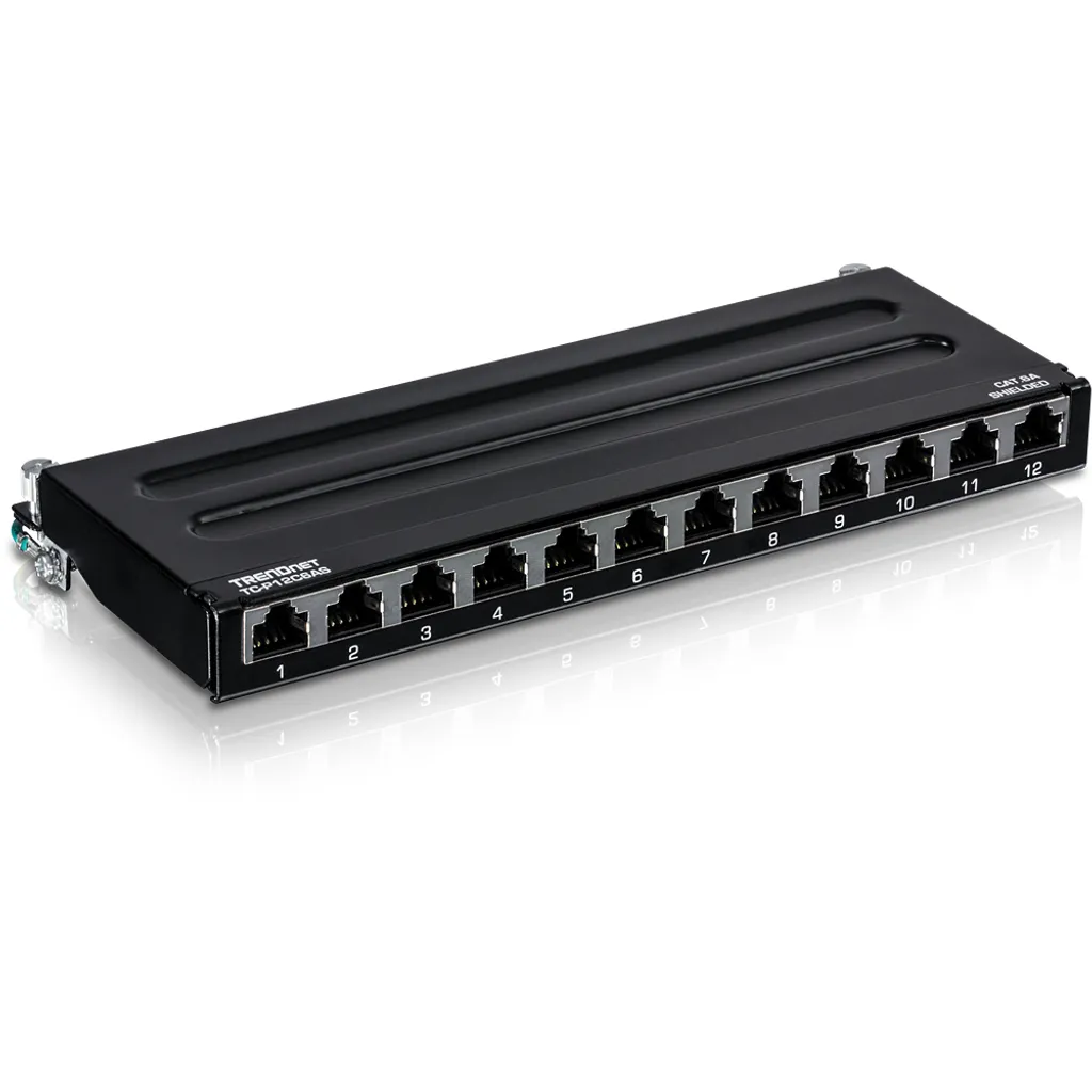 TRENDnet TC-P12C6AS Patch Panel 12 Porte Cat6a Schermato 10" - Offerta