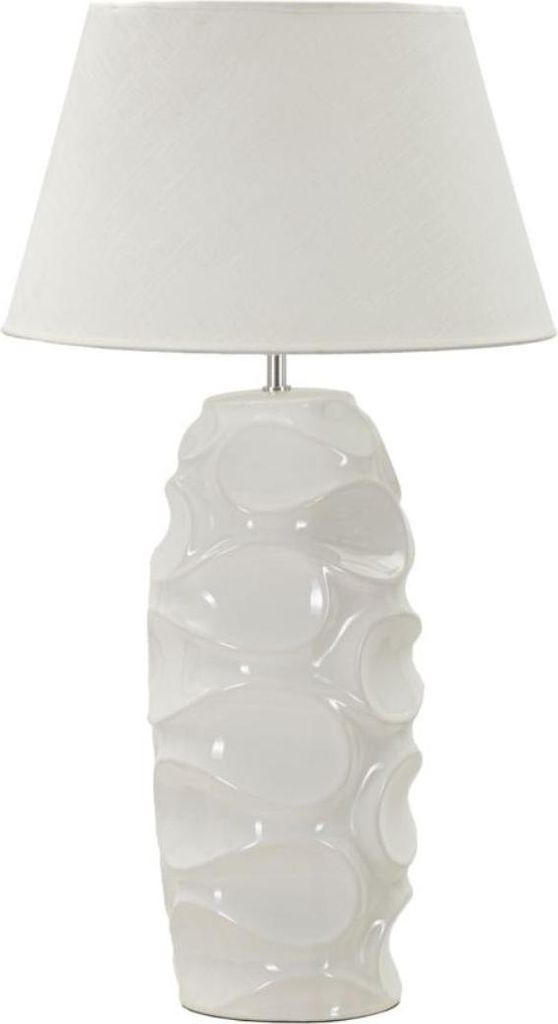 Tischlampe Terra 45 x 83 x 45 cm Keramik Metall Weiß