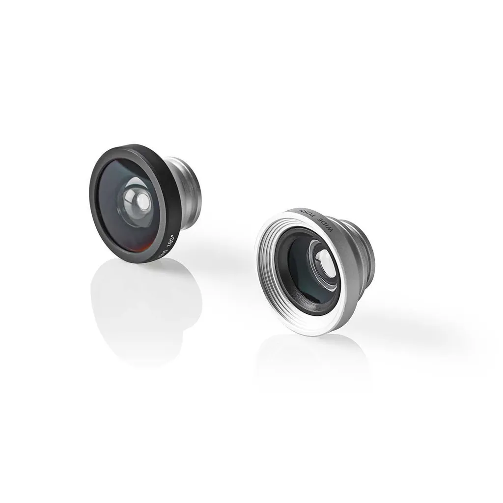 Kit di obiettivi per fotocamera | Utilizzo per: Smartphone / Tablet | 3 in 1 | Tipo di obiettivo: Fish Eye / Macro / Grandangolo | Vite e spina