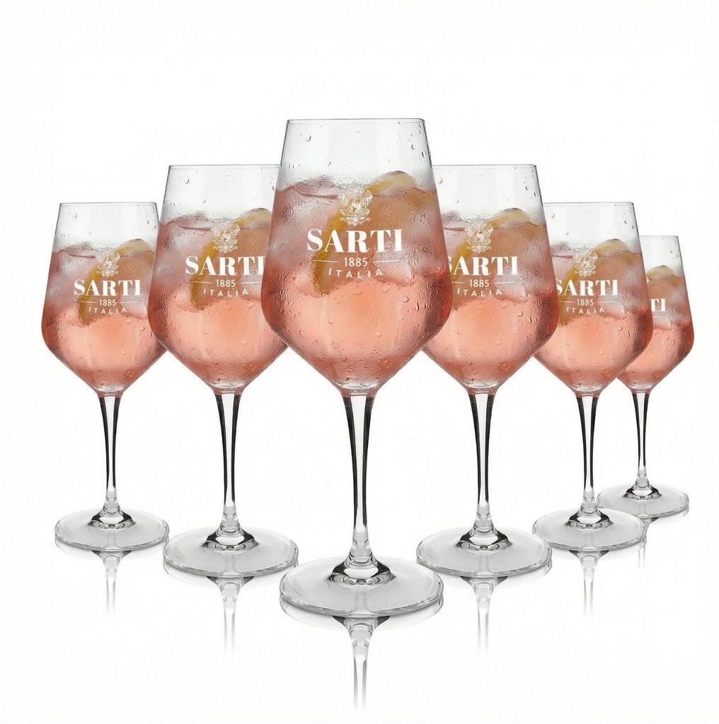 6x Sarti Glas 0,44l Weingläser Cocktailgläser Sarti Rosa Produktbild 