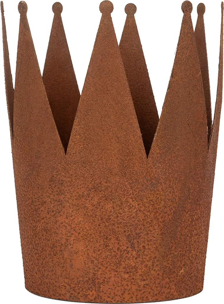 Set de 3 Couronnes Décoratives Métalliques Brunes Style Rétro et Chic - 3
