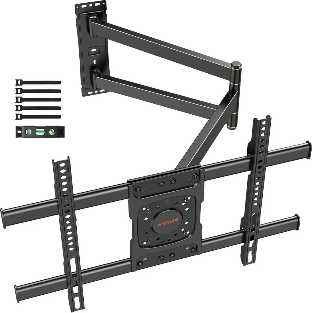Support Mural TV Orientable et Inclinable pour Écrans LED et OLED