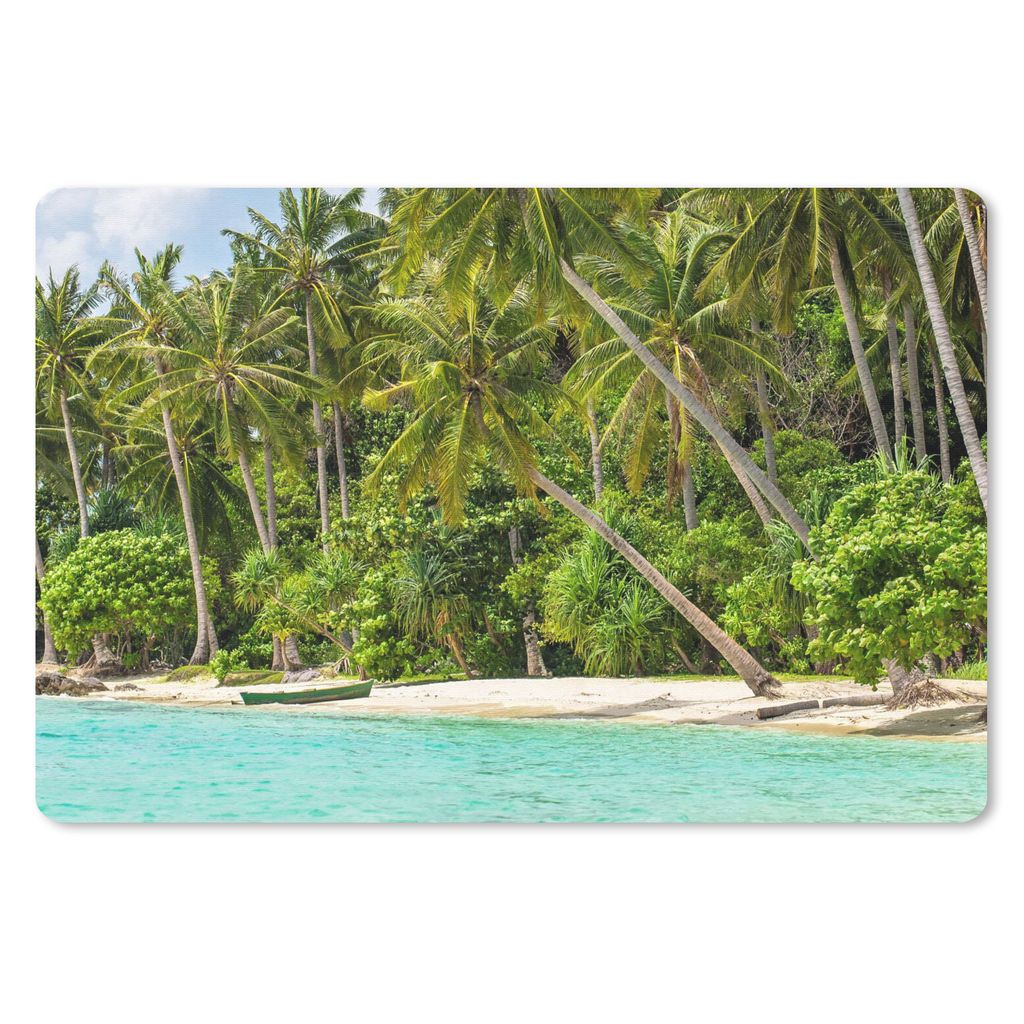 MuchoWow Mauspad Mousepad Palme - Meer - Tropisch 27x18 cm - Mousepads - Maus Mat - Pad - Mausunterlage - Büroartikel - Desk Matten