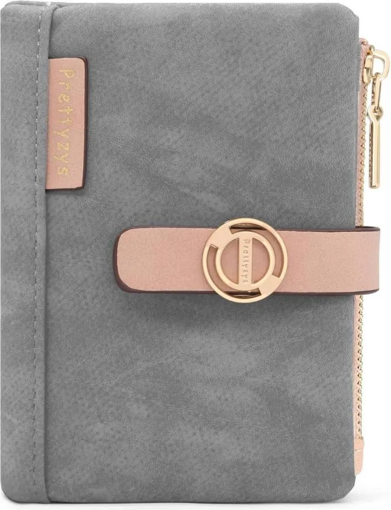 REETEE Petit Porte-monnaie Femme en Cuir PU avec Fermeture Éclair Robuste