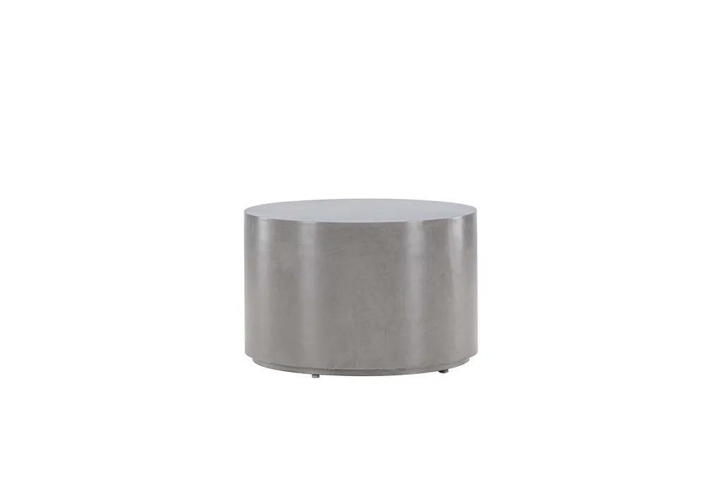 Table d'appoint de jardin Lissabon ronde gris anthracite pour balcon