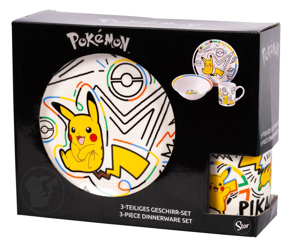 Pokémon Pokémon Rainbow Pikachu Set Frühstücksset