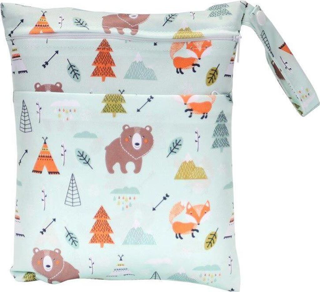 Wasserdichte Wickeltasche - Waldmotiv
