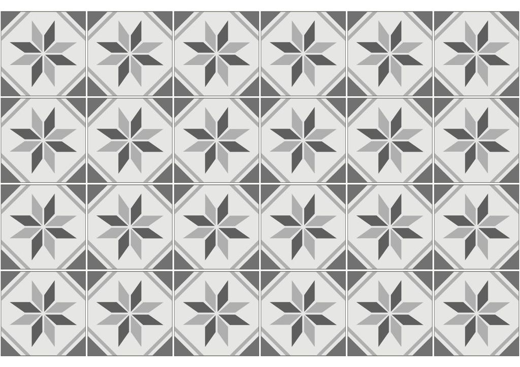 Selbstklebende Fliesenaufkleber für Küche und Bad – 24 Azulejos Andreas Fliesenaufkleber – 24 Aufkleber 15 x 15 cm