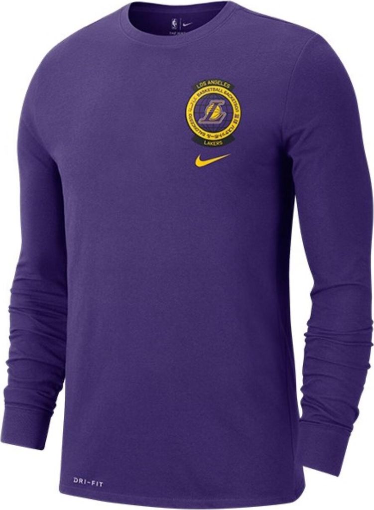 Hemd Nike Los Angeles Lakers Logo Dri-Fit T-Shirt langärmlig CK8656547