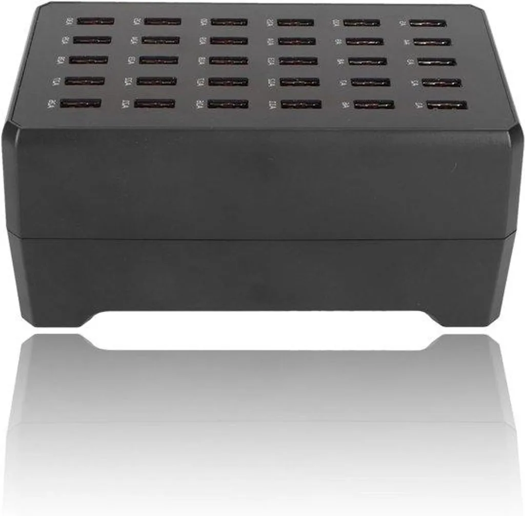 Station de recharge USB 30 ports 150W multi-chargeur intelligent noir