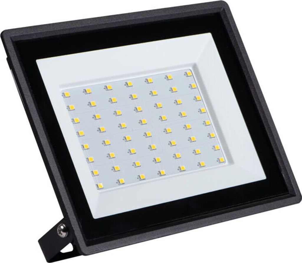 A studio shot of an LED floodlight.