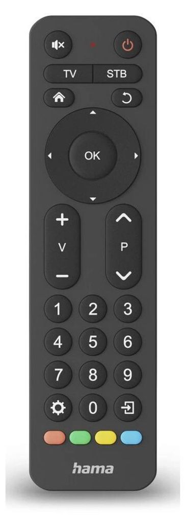 Hama 00221056, TV, IR Wireless, Drucktasten, Schwarz Produktbild 