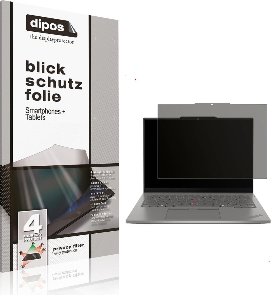 Blickschutzfolie für Lenovo ThinkPad L13 Gen 6 matt Schutzfolie Folie Display Schutz dipos