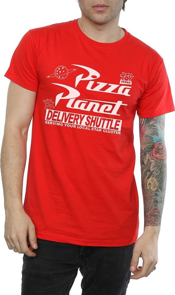 Toy Story - "Pizza Planet" T-Shirt für Herren BI1550 (L) (Rot)