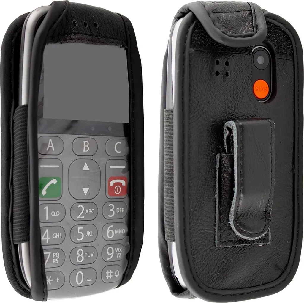 Caseroxx Custodia Trevi MAX 24: Vera Pelle Nera con Clip Professionale