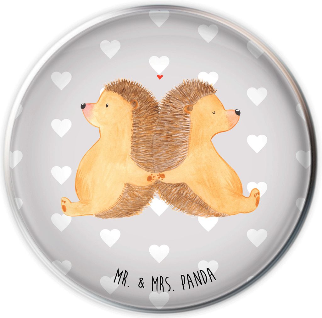 Mr. & Mrs. Panda Abfluss-Stopfen Igel händchenhaltend - Grau Pastell - Geschenk, Ablaufgarnitur, abfluss stöpsel, Abflussstopfen, waschbeckenstö...