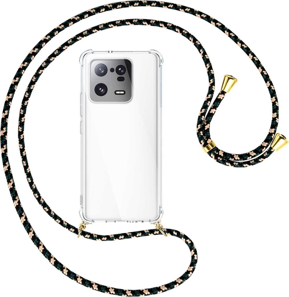Handykette Backcover-Schutzhülle mit Band (Metall goldfarben) für Xiaomi 13 Pro (6.73'') - camouflage