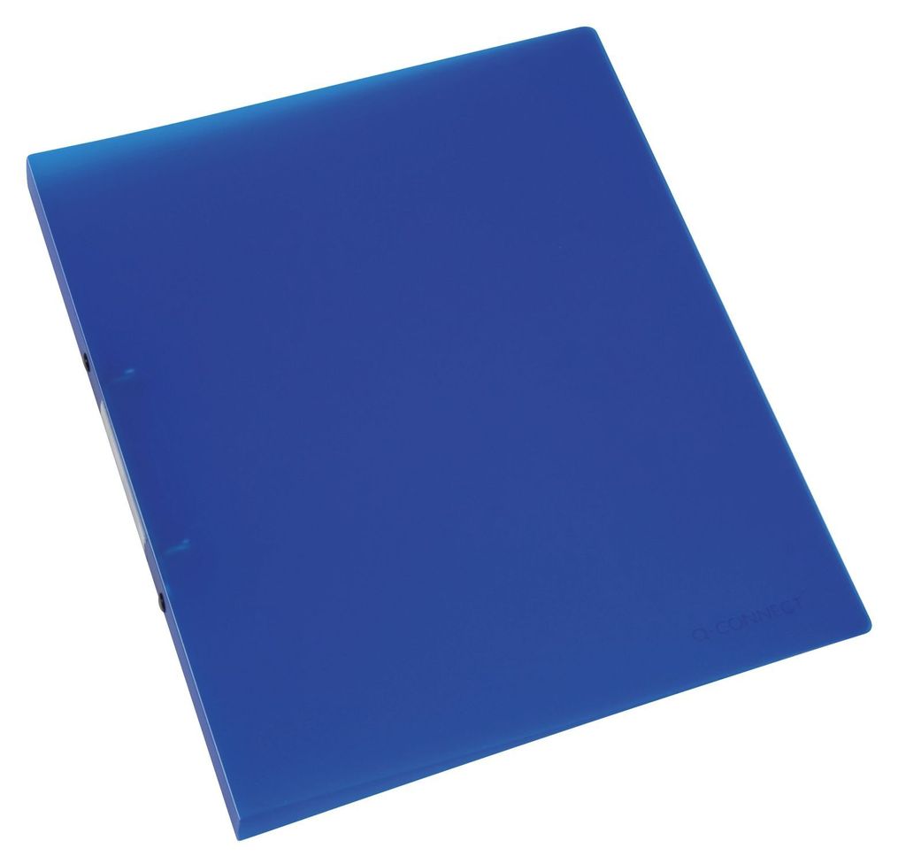 Q-CONNECT - Q-CONNECT Ringbuch, PP, 2 Ringe, 16 mm, transparent blau