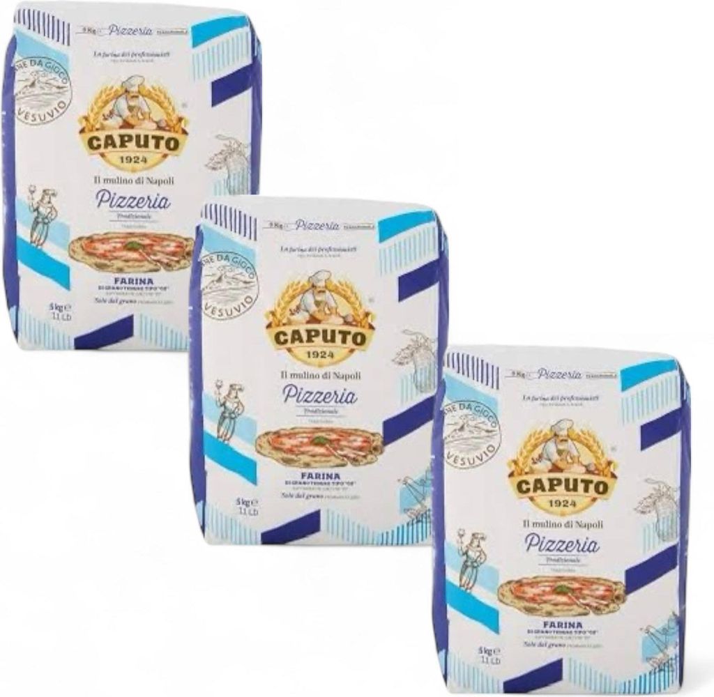 3x Farina Molino Caputo Classica per Pizza Napoli Pizzamehl Pizza Mehl 5kg