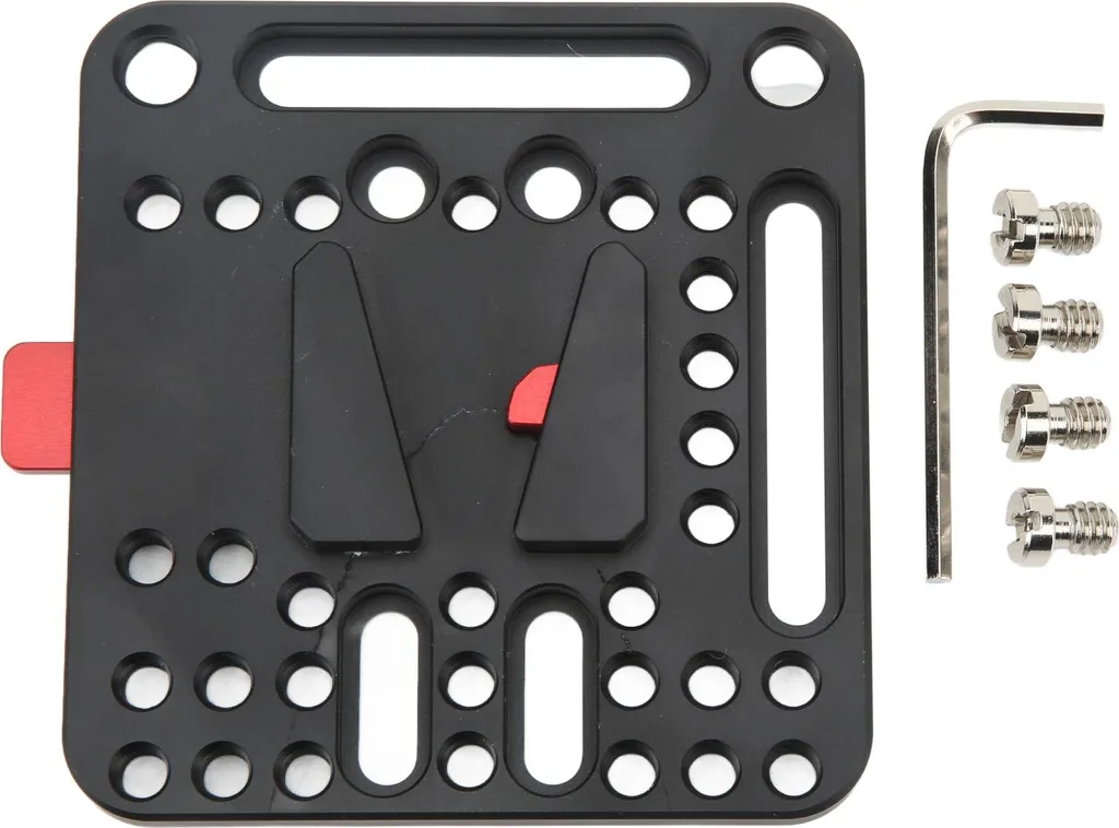 Fydun Plaque de Batterie V-Mount Lock en Alliage d'Aluminium Noir
