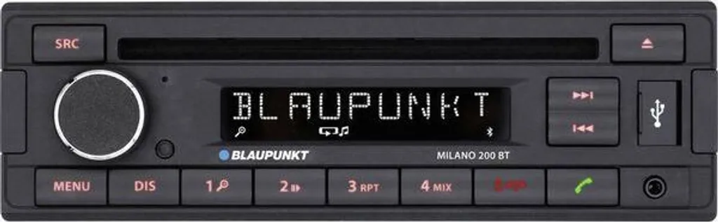 Radio Blaupunkt Milano 200 BT Autoradio FM AM avec Bluetooth Intégré