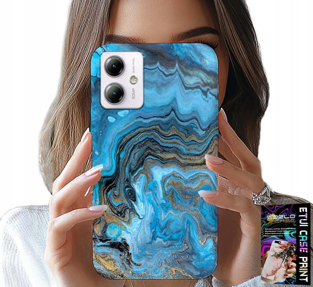 Cover Motorola Moto G54 5G Marmo e Oro - Accessorio Fashion Must-Have