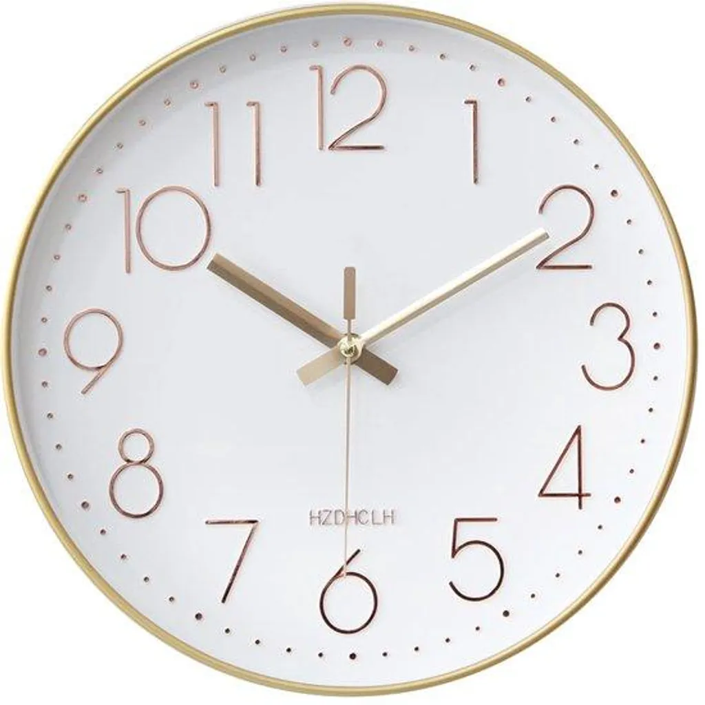 Horloge murale 30 cm rose silencieuse : finissez-en avec le tic-tac