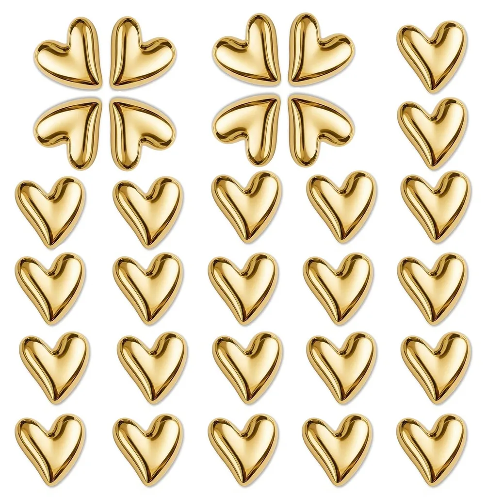 Magnets Décoratifs en Forme de Cœur pour Cuisine et Bureau - Lot de 20