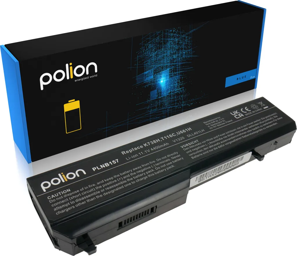 POLION Batteria Dell Vostro 4400mAh | Celle Li-ion 11.1V 48.84Wh