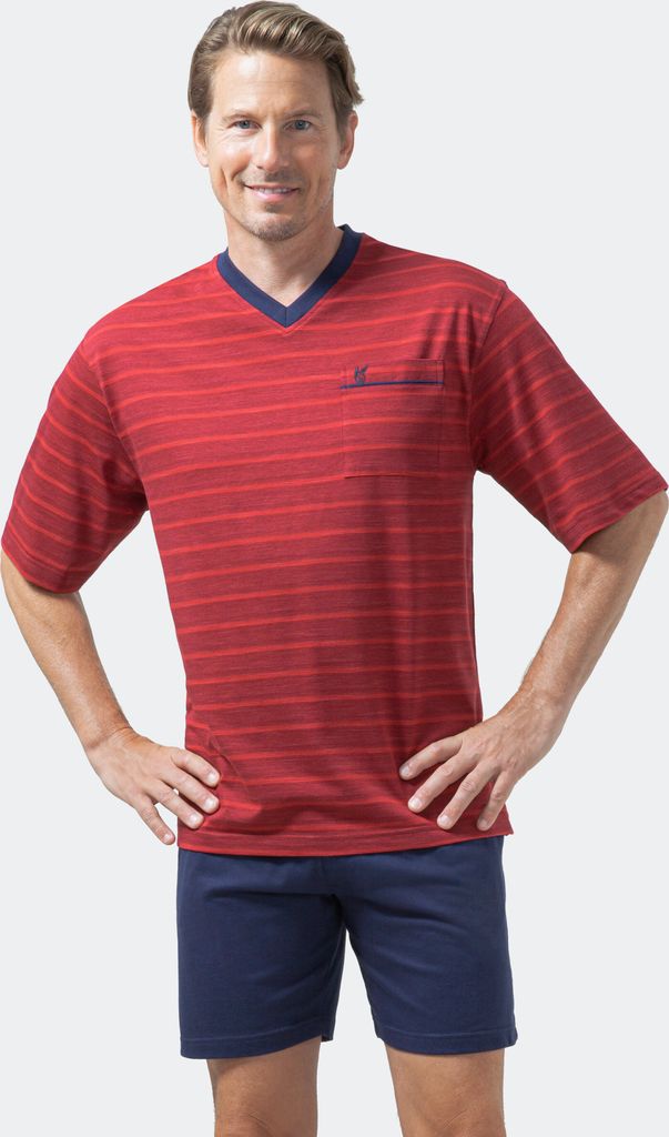 set pigiama uomo hajo - shorty, manica corta, clima-luce, Immagine del prodotto 