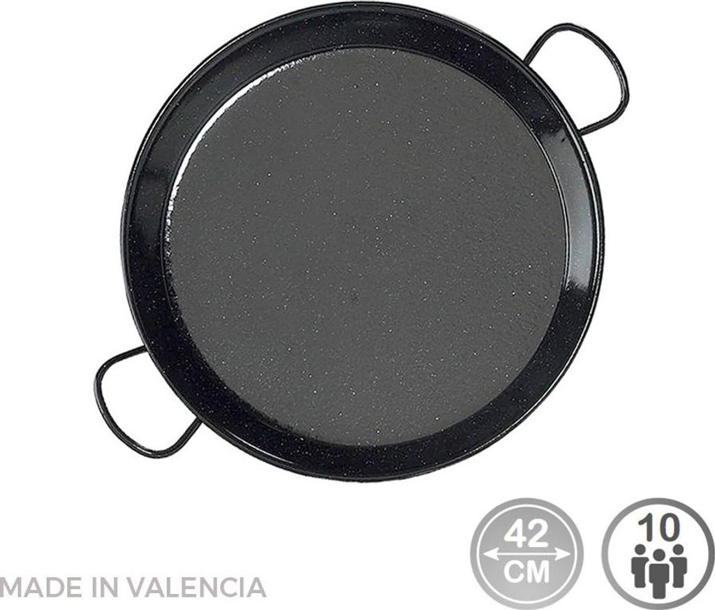 Padella per paella tradizionale in acciaio smaltato ø42cm Immagine del prodotto 