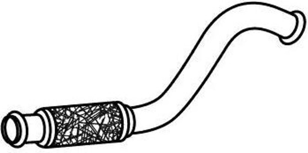 VEGAZ Abgasrohr Auspuffrohr für CITROËN C5 II Break (RE) Vorne CR-189