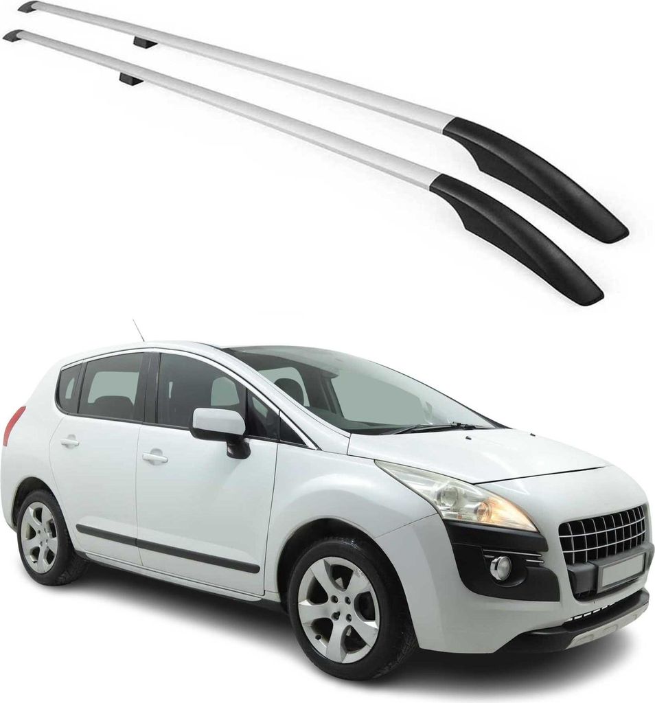 Barres de toit longitudinales pour Peugeot 3008 2009-2016 Image du produit 