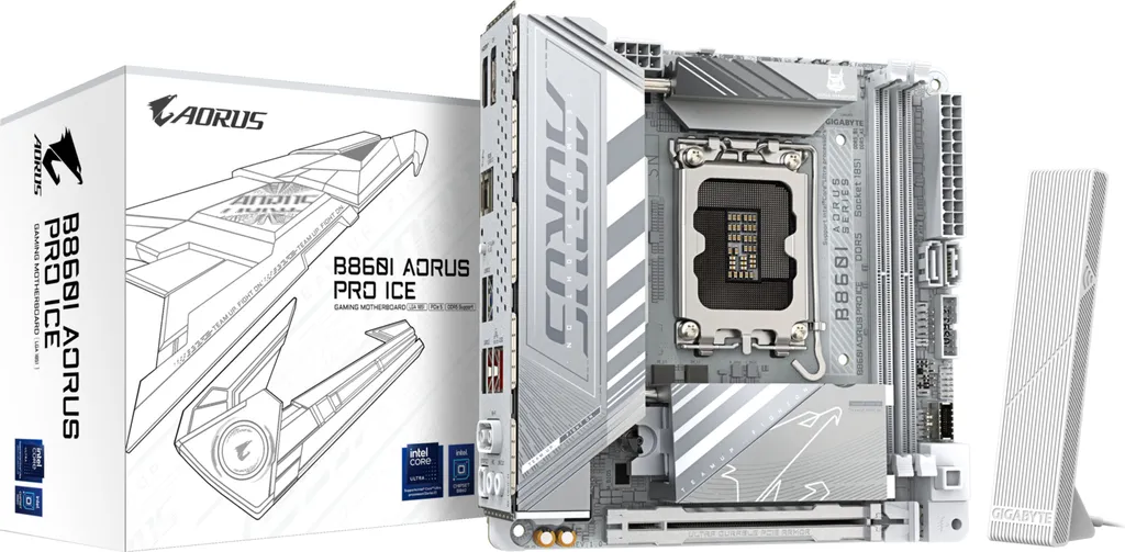 Carte mère PC Gaming compact Gigabyte B860I AORUS Pro ICE S1851 DDR5