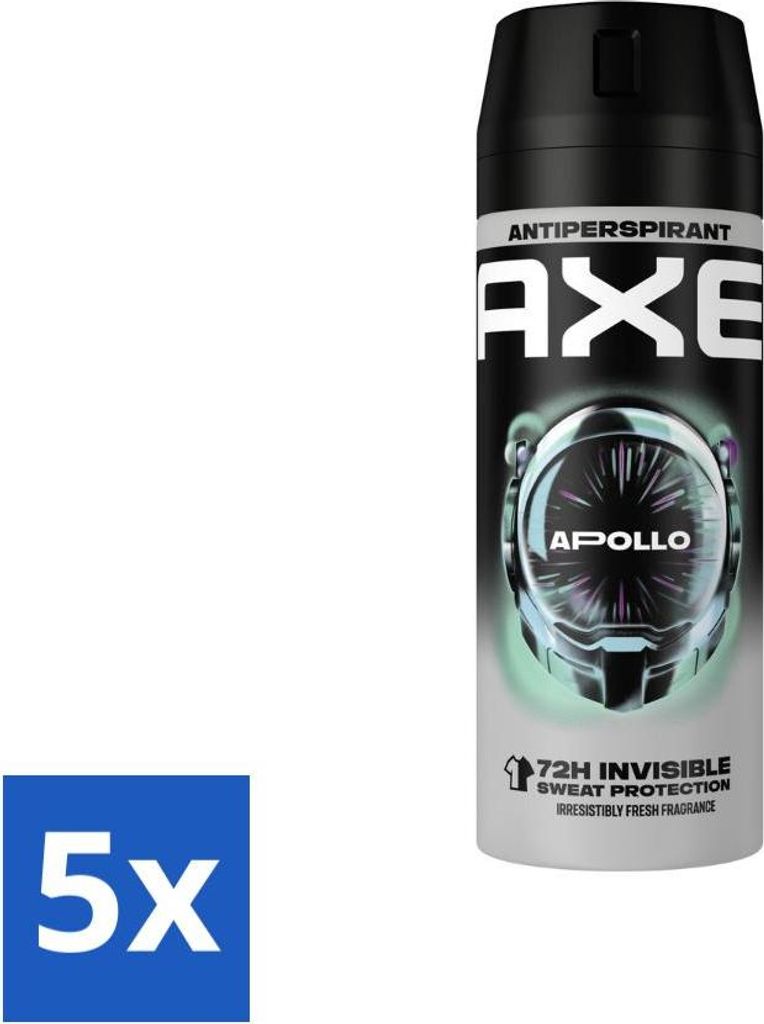 Ax Antitranspirant Spray Apollo 150 ml - Vorteilspack - 5 Stücke