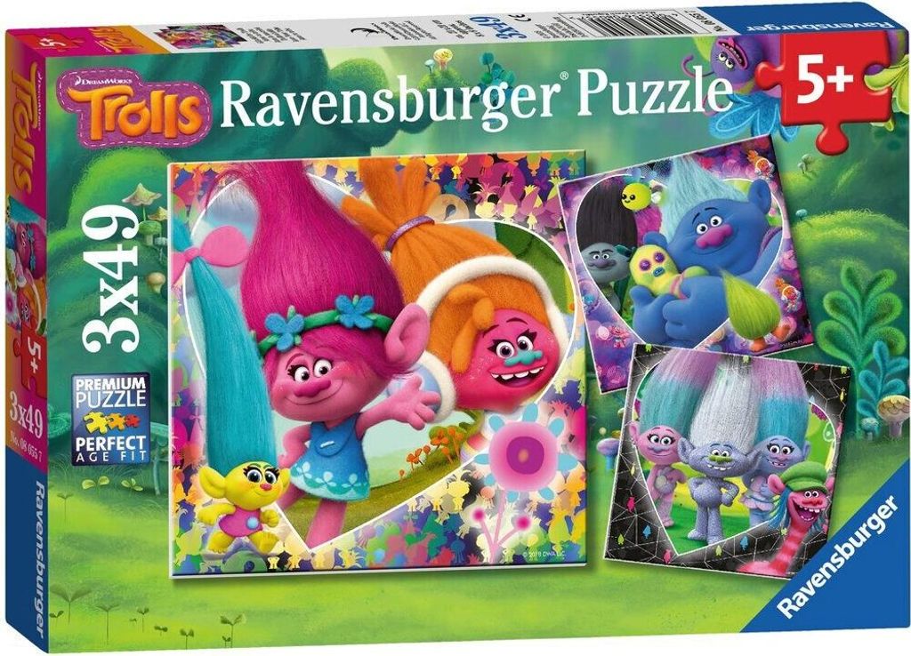 Ravensburger Trolle, 3 x 49pc Puzzle