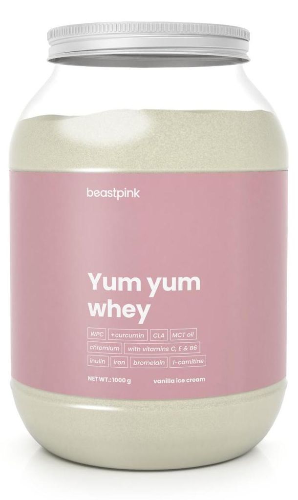 GymBeam - Yum Yum Whey - BeastPink, 1000 g, Vanilleeis Produktbild 