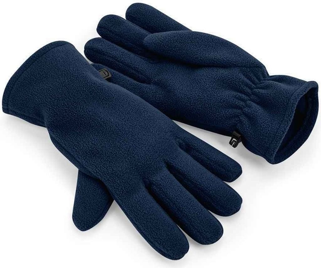 Beechfield - Handschuhe, Fleece recyceltes Material PC4693 (L - XL) (Dunkelblau)