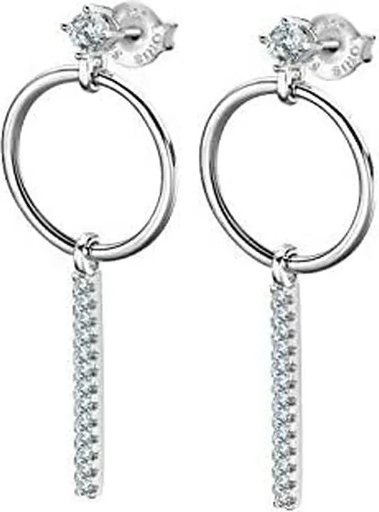 LOTUS Silver D4JLP1272-4-1 - Orecchini da donna con zirconi, Argento, Zirconia cubica