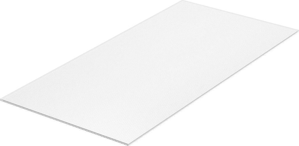 5er-Pack Polycarbonat-Gewächshausplatten 2' x 4' x 0,32'' Dachplatten