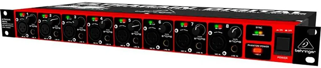 Behringer ADA8200 interface ADAT 8 canaux préamplis Midas 10-24kHz - 11