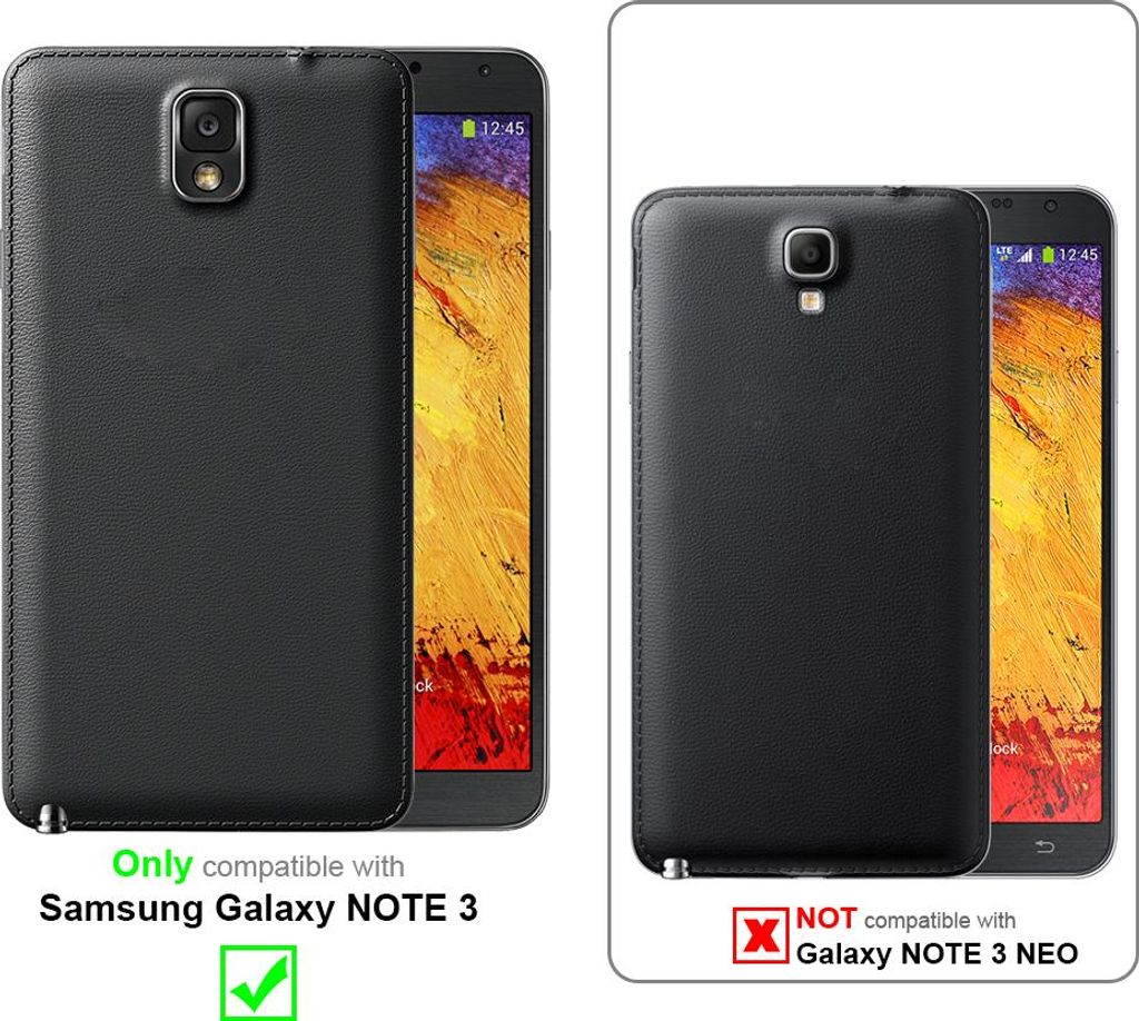 Cadorabo Hülle für Samsung Galaxy NOTE 3 Schutz Hülle in Türkis Handyhülle Etui Case Cover Magnetverschluss