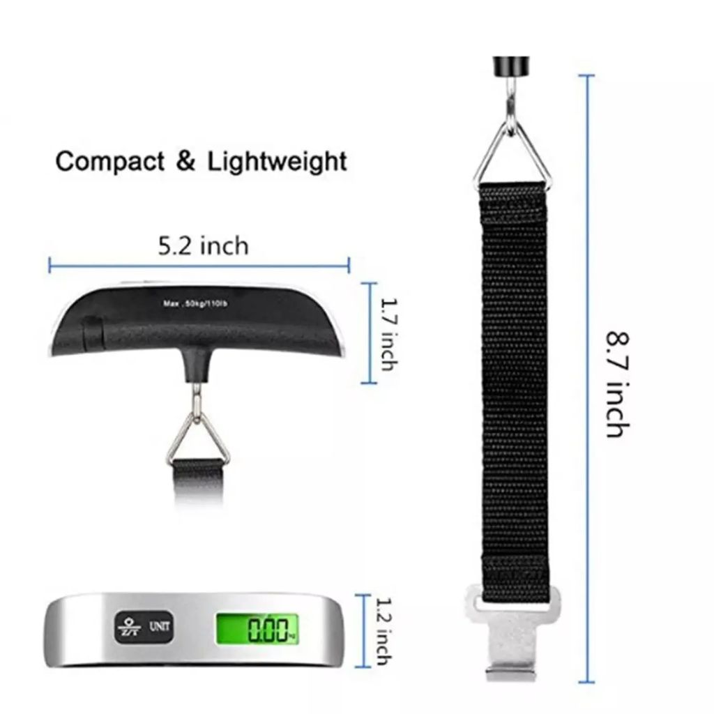Gepäckwaage Digitale LCD-Kofferwaage 110lb/50kg, 1-tlg, Produktbild 5